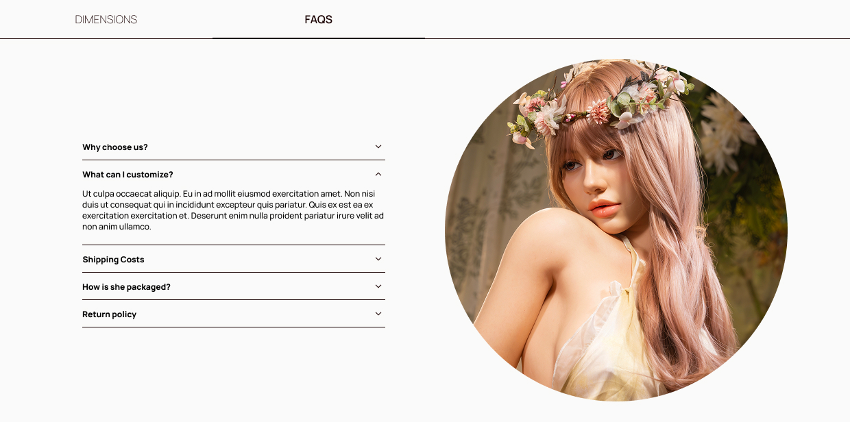 Image of Product Info Tab, Desktop: 1440px